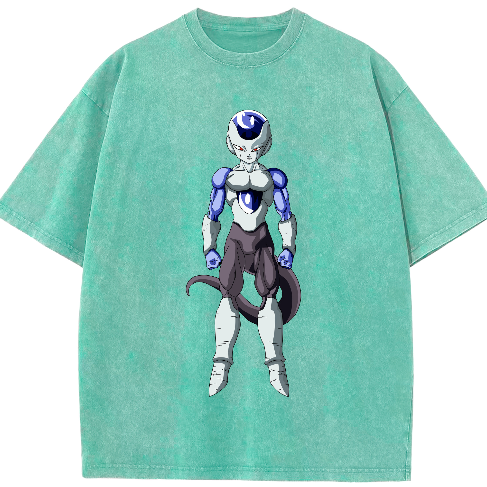 （画像用） ドラゴンボール フリーザ DRAGON BALL Frieza 綿100% ヴィンテージ風 半袖Tシャツ（フロントプリント）